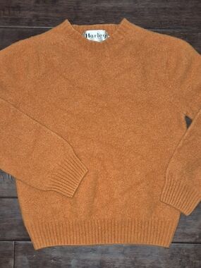 Harley Of Scotland Women's Crewneck Sweater - Burnt Orange XL